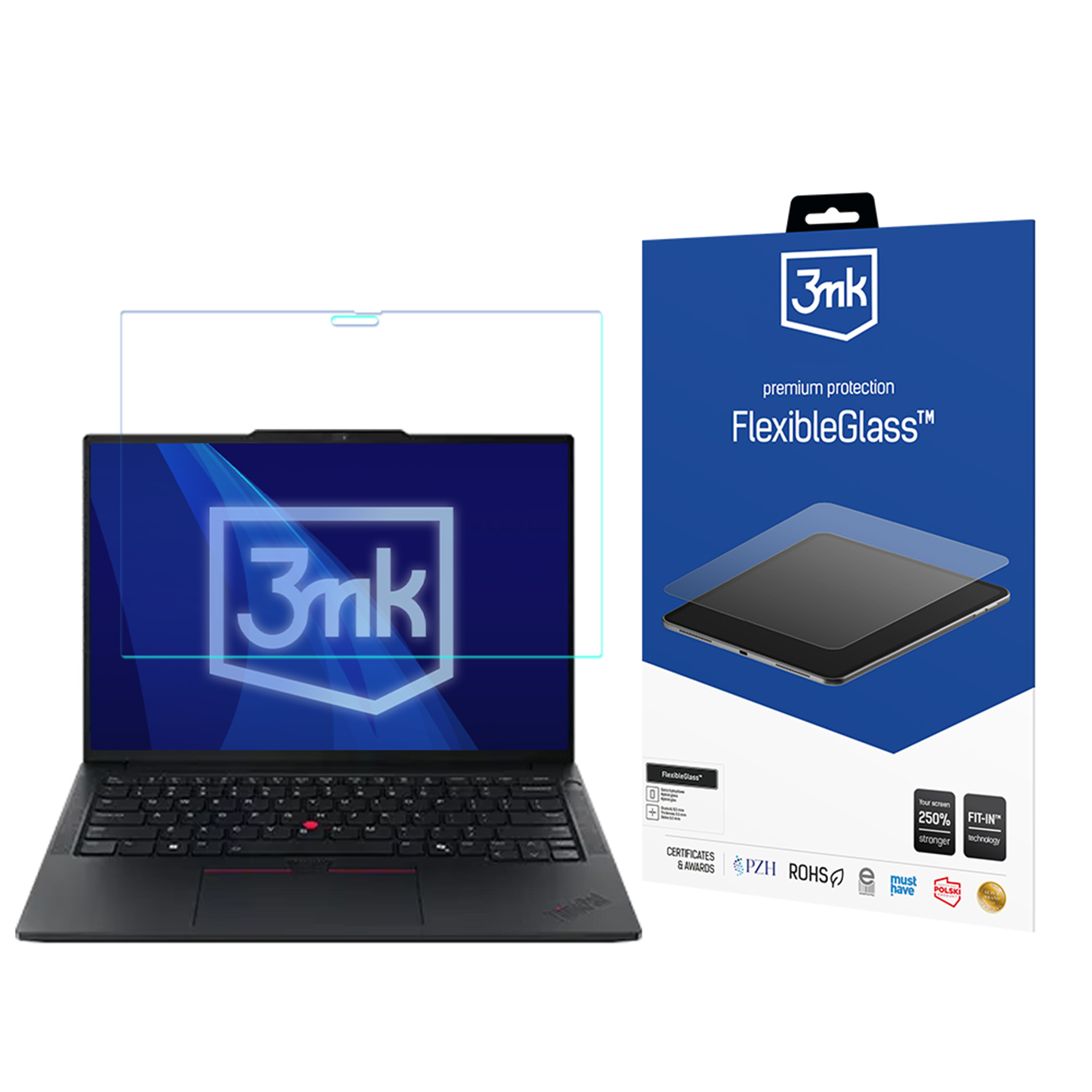 Lenovo ThinkPad X13 Detachable Gen 1 – enintään 15" 3mk FlexibleGlass – hybridinäytönsuoja