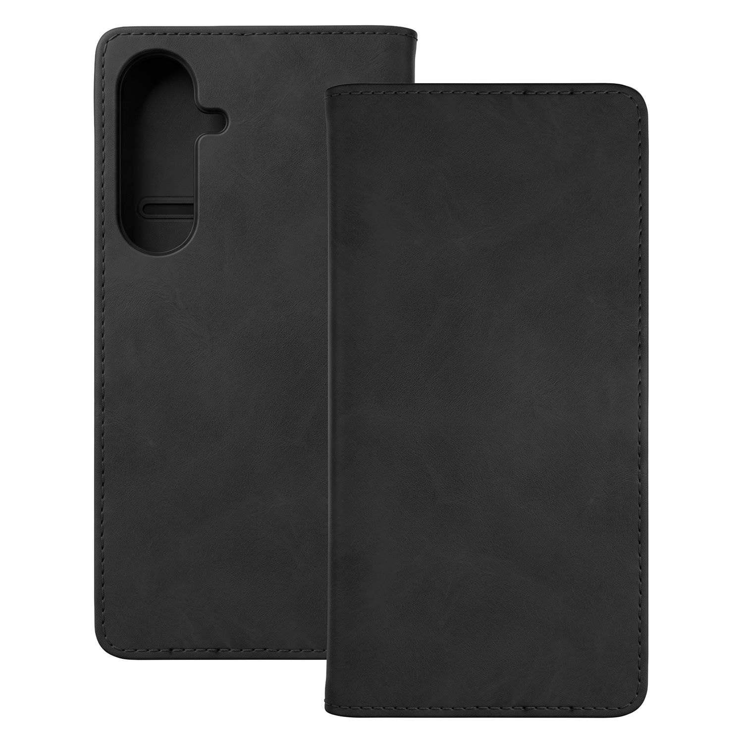 musta Smart Suede -suojakuori Samsung Galaxy S26 FE -laitteelle