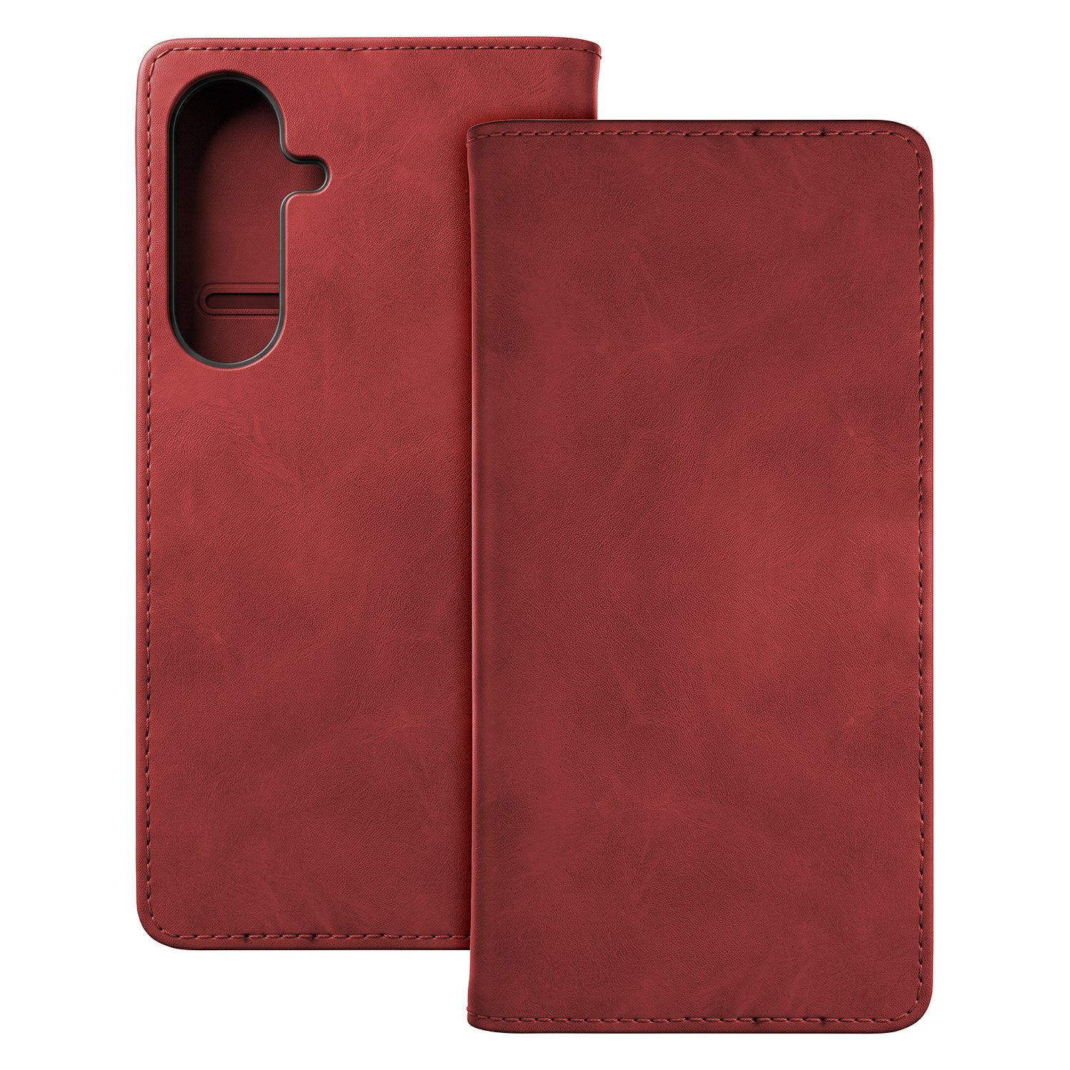 punainen Smart Suede -suojakuori Samsung Galaxy S26 FE -laitteelle