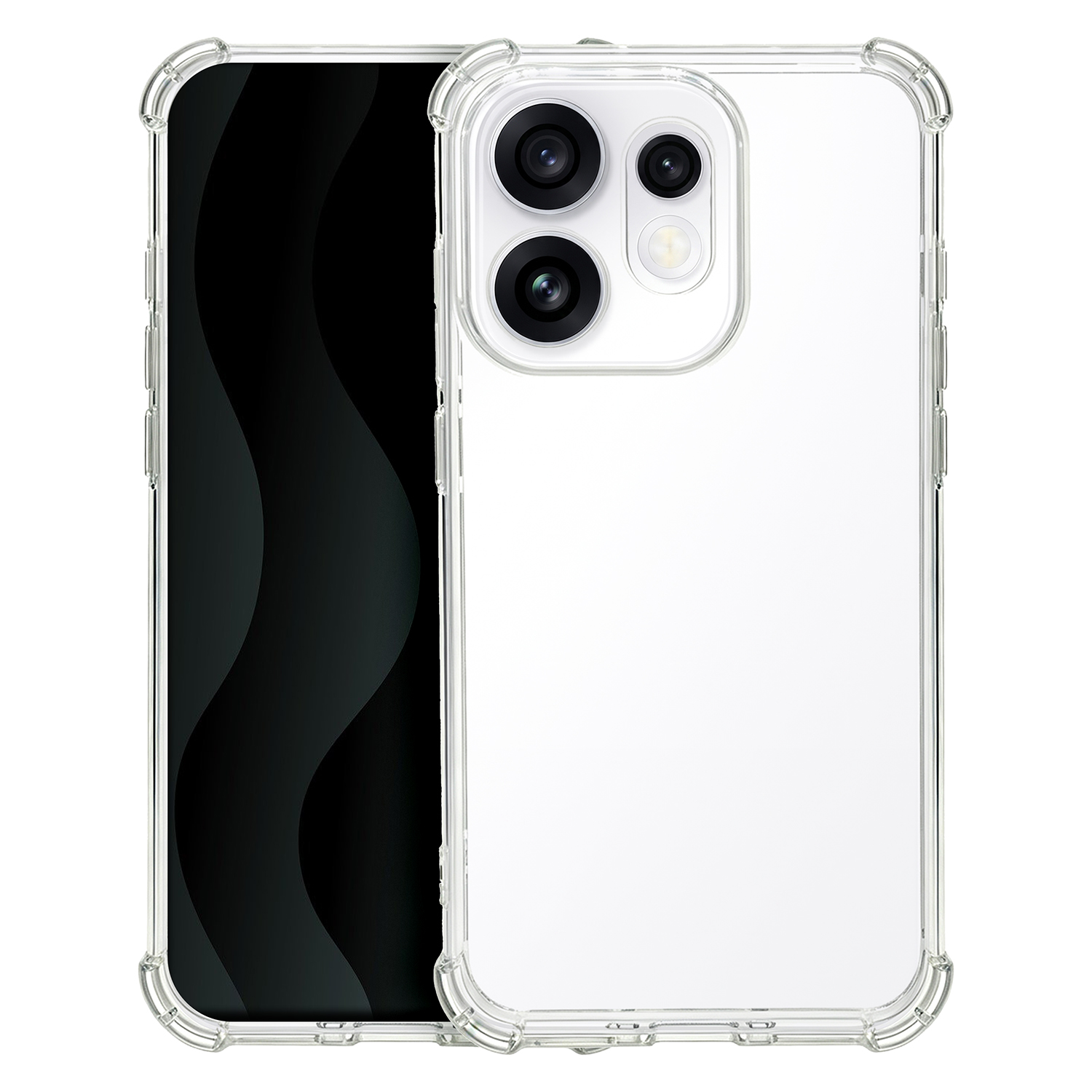 Anti Shock 1,5 mm -suojakuori mallille Oppo Reno 16 5G (Global), läpinäkyvä