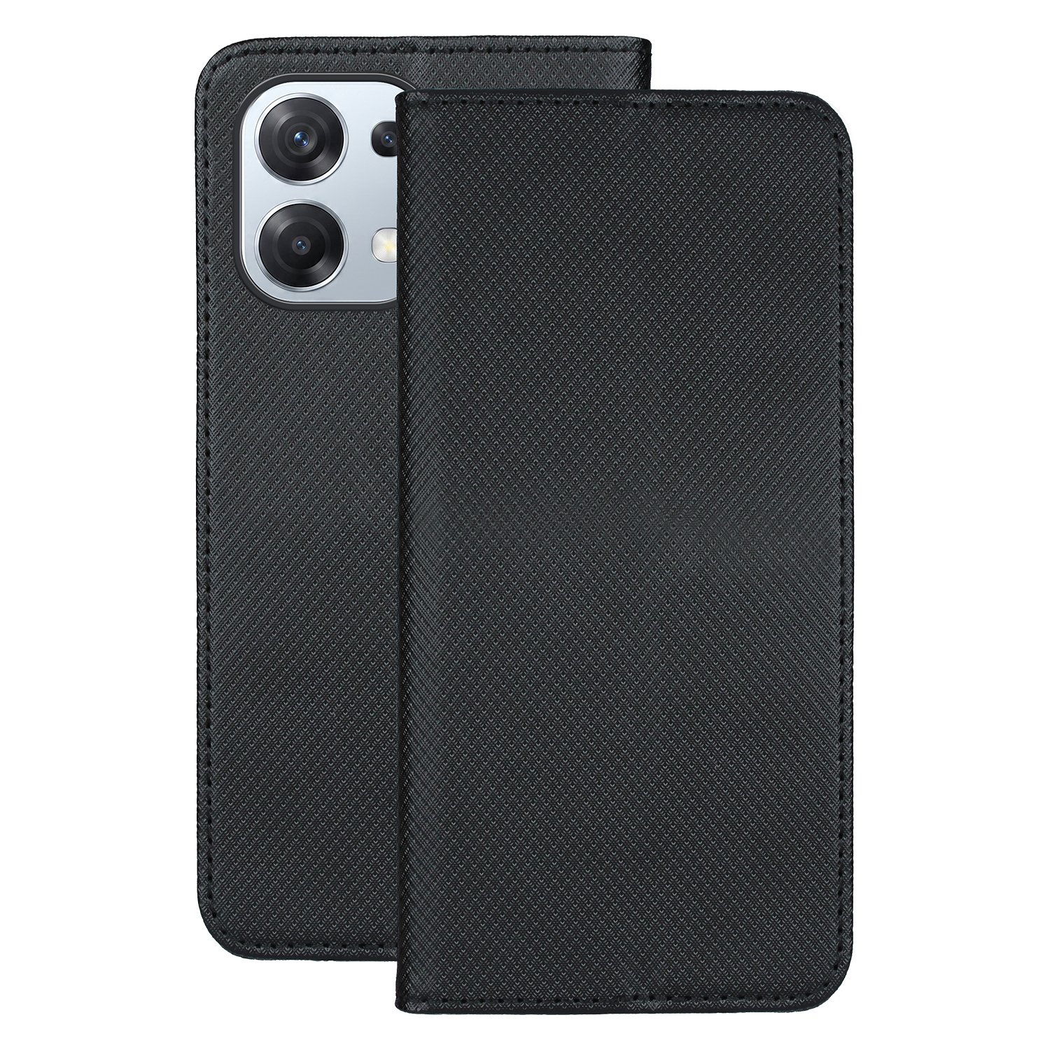 Smart Magnet Suojakuori Oppo A6 Pro 5G -puhelimelle musta
