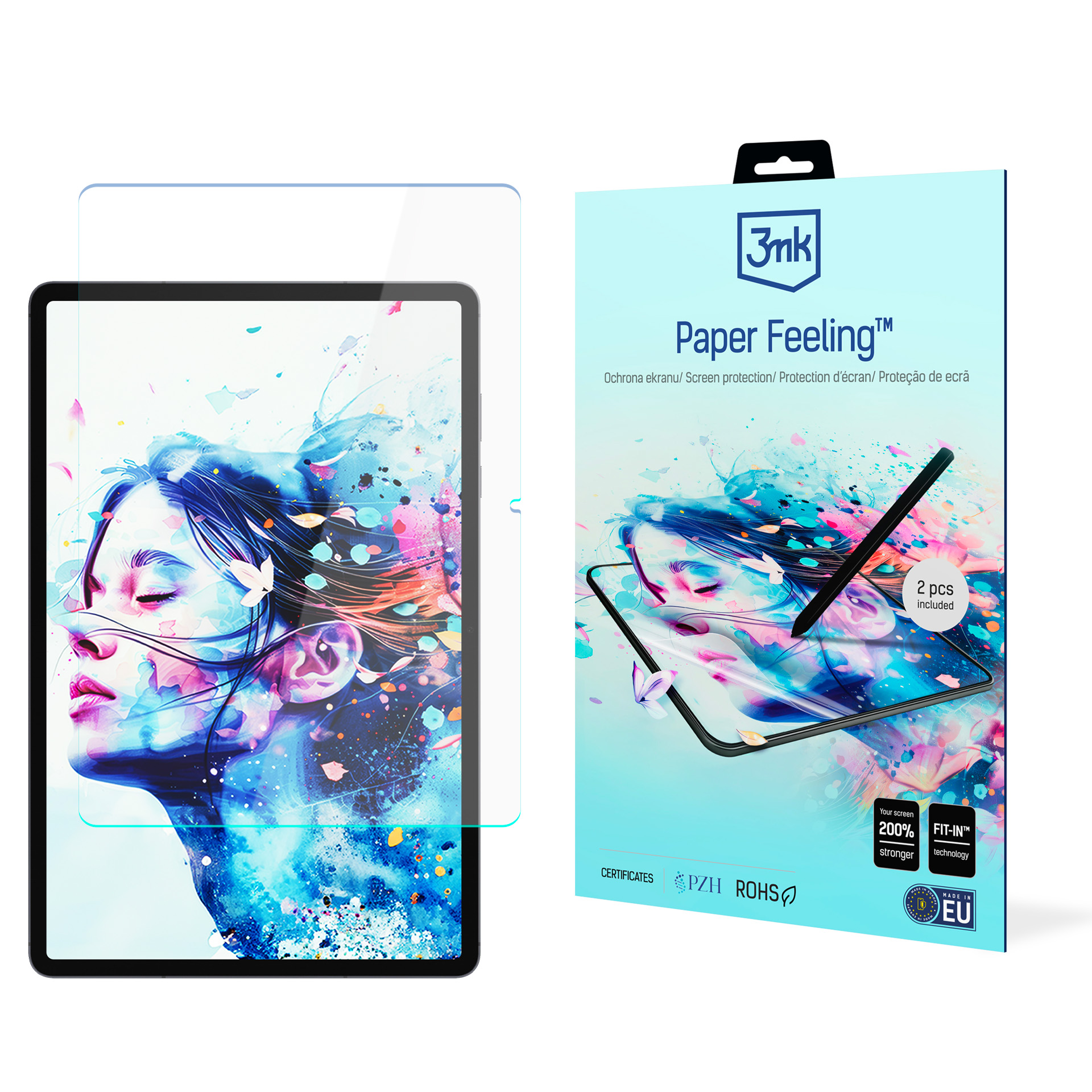 3mk Paper Feeling -näytönsuoja laitteelle Samsung Galaxy Tab S12+, enintään 15″