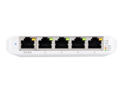 Ubiquiti UniFi Flex Mini – kolmen viisiporttisen Gigabit-kytkimen pakkaus PoE-sisääntulolla (USW-FLEX-MINI-3)