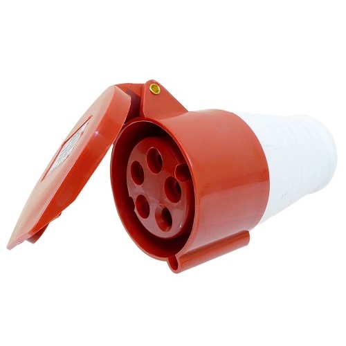Teollisuus-CEE-liitin (naaras), 16 A, 5 napaa, kolmivaiheinen, IP44