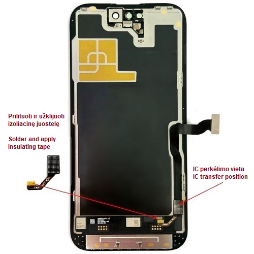 LTPO Soft OLED -näyttö iPhone 14 Pro -puhelimeen, 120 Hz