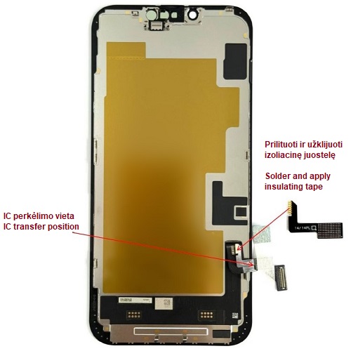LTPO Soft OLED -näyttö iPhone 14 Plus -puhelimeen, 60 Hz