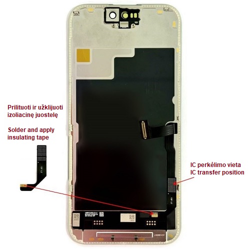 Näyttö iPhone 15 Pro -puhelimelle, LTPO Soft OLED, 120 Hz