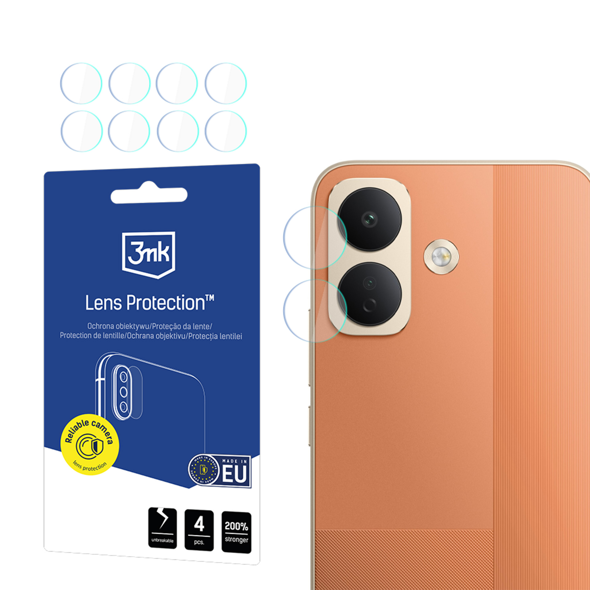 3mk Lens Protection -kameralinssin suoja POCO X8 -puhelimelle
