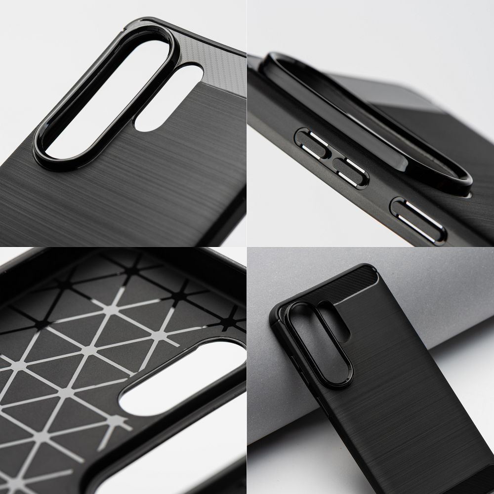 Musta Carbon 2.0 suojakuori Oppo Reno 13F 4G / 13F 5G -puhelimille