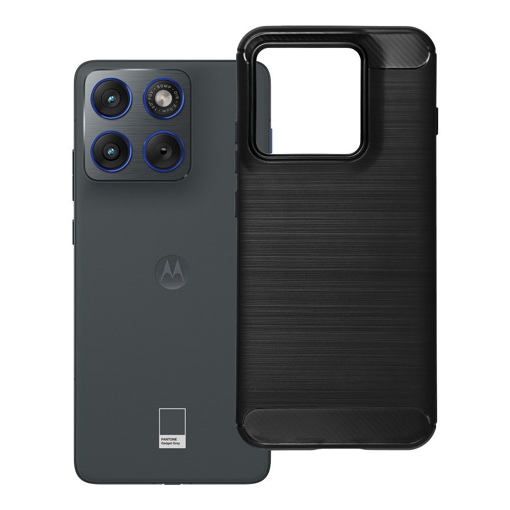 Carbon 2.0 -suojakuori Motorola Edge 70 Pro 5G -puhelimelle, musta