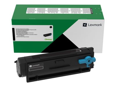 Alkuperäinen Lexmark 55B2H00 palautusohjelman värikasetti, musta, riittoisa