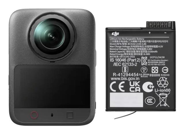 DJI Osmo 360 II -kamera, Adventure Combo -paketti, CP.OS.00000636