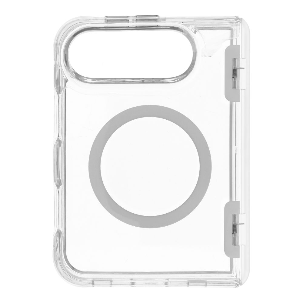 Läpinäkyvä Forcell F-Protect 4sD-i Clear 2.5 mm Premium Hinge suojakuori iPhone Duo -puhelimelle, MagSafe-yhteensopiva