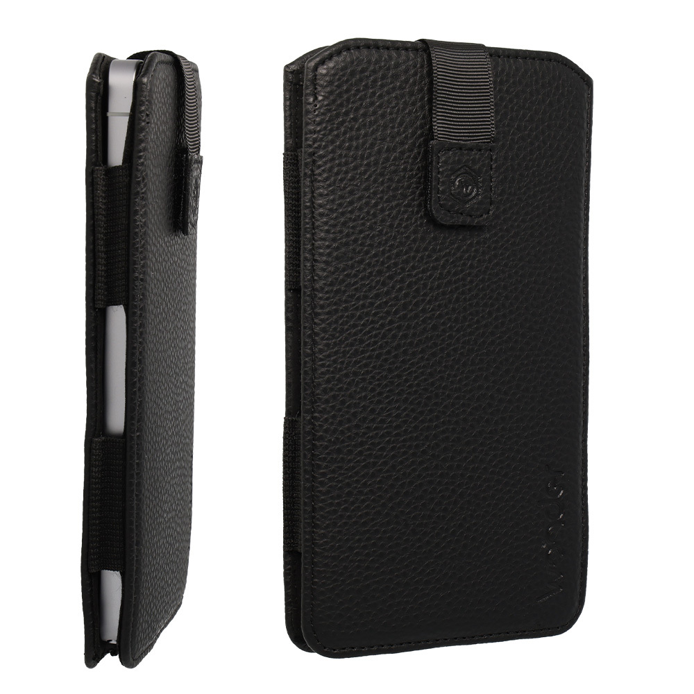 WONDER Flexi Pouch Case (Size XL) for Iphone 17 Air, iPhone 16 Plus/Samsung S26 Plus/S25 Plus/A56/A55/A54/Xiaomi 15/14/13T Pro/13T/Oppo Find X8/Find X7/Reno 12 Pro/Vivo X200/X100/V40 Pro/Motorola Edge 50 Pro/Edge 50/Edge 30 Fusion black