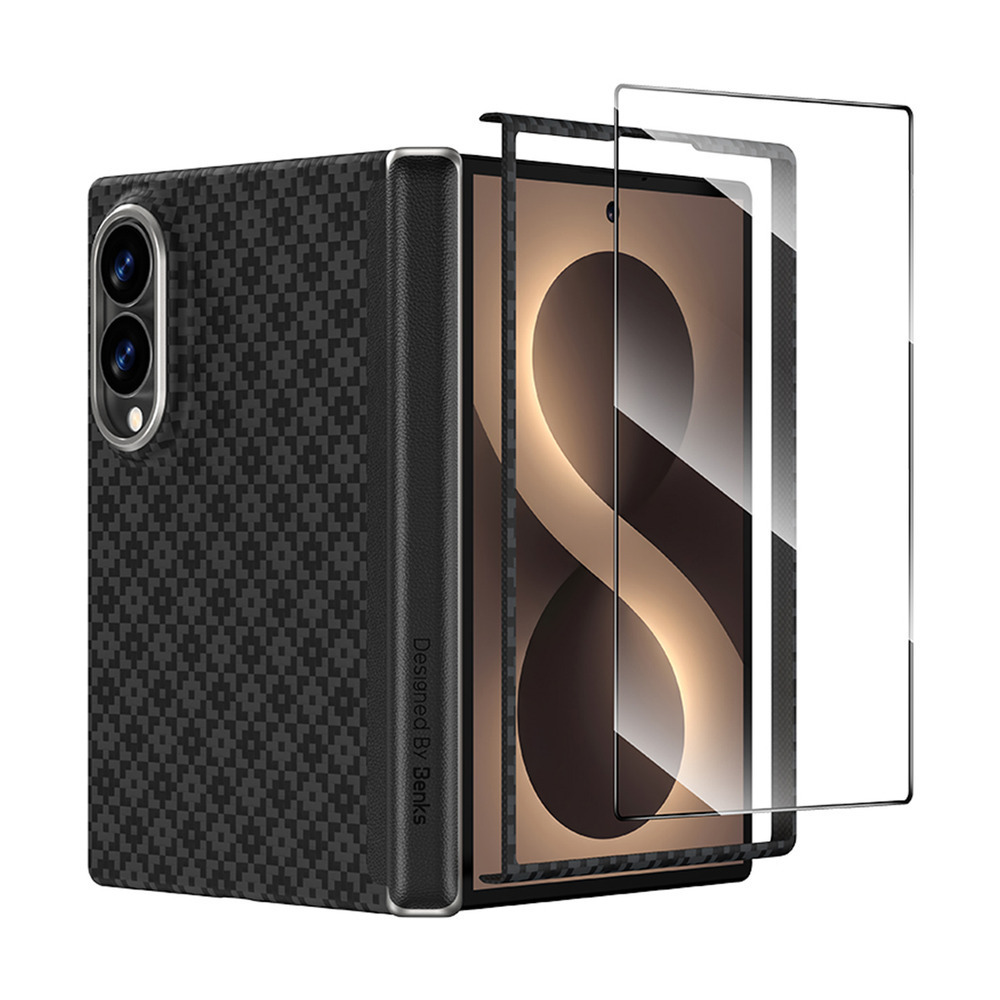 Benks Magnetic Armor Grid Air Grand Combo -suojakuori Samsung Galaxy Z Fold 8:lle, musta (C.K.FL.SA.BK.0060)