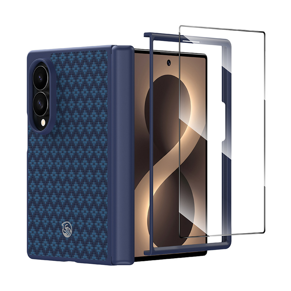 Benks Magnetic Armor Grid Pro Grand Combo -suojakuori Samsung Galaxy Z Fold 8:lle, sininen (C.K.FL.SA.BE.C060)