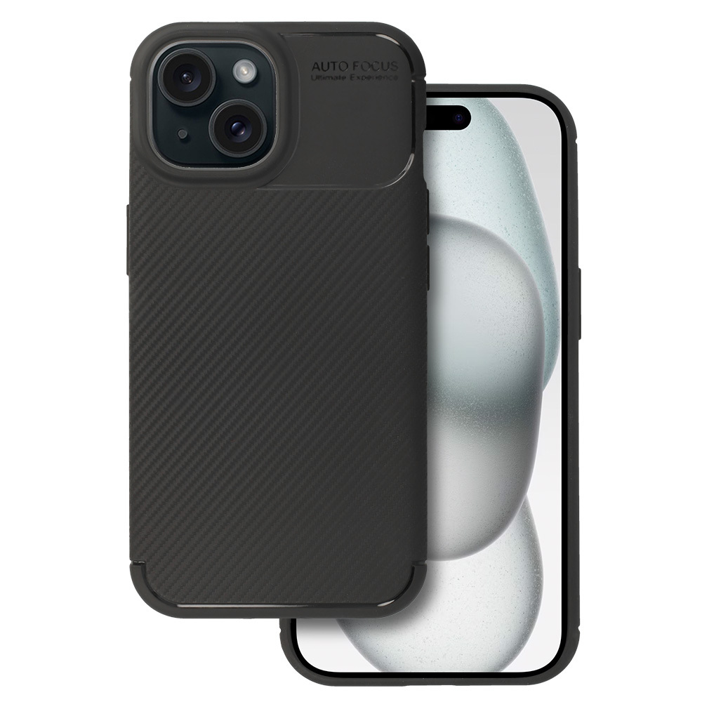 Tel Protect Carbon Elite Suojakuori iPhone 15 - Musta